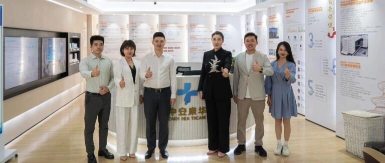 全運會手球冠軍到訪中安康華, 交流運動康復與細胞技術應用
